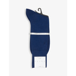 Falke No7 Ribbed merino wool socks