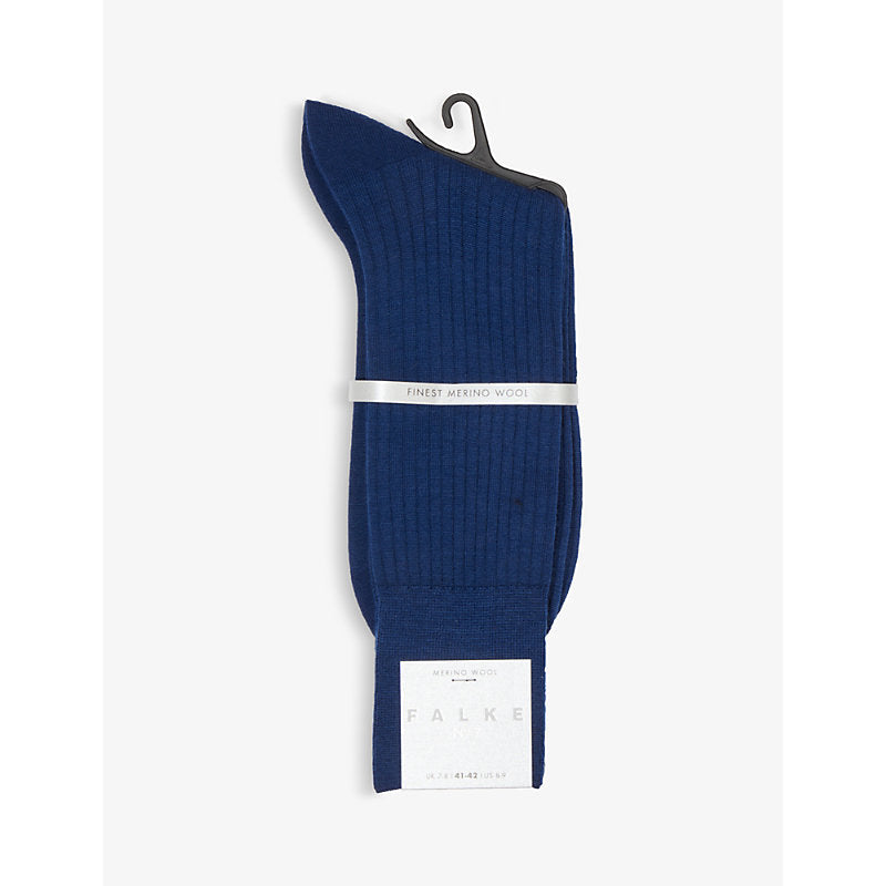 Falke No7 Ribbed merino wool socks