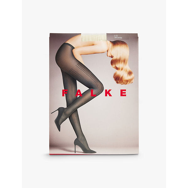 Womens Falke Prime Rib 60 DEN stretch-knit tights