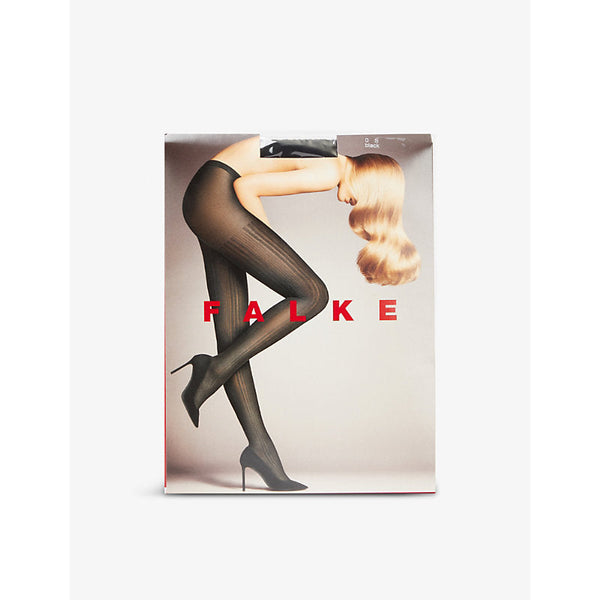 Womens Falke Prime Rib stretch-knit 60-denier tights