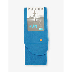 Mens Falke Run logo-print cotton-blend knitted socks