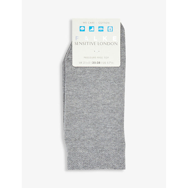 Womens Falke Sensitive London ankle-rise stretch-cotton socks