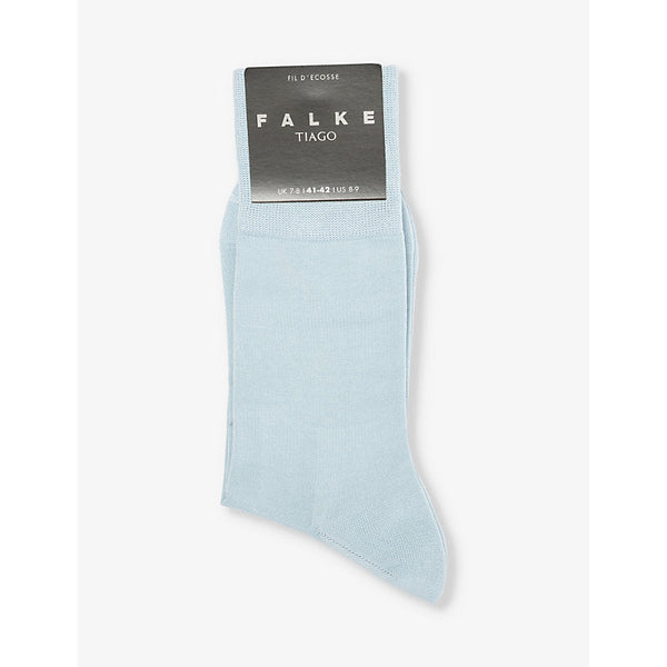 Mens Falke Tiago cotton-blend knitted socks