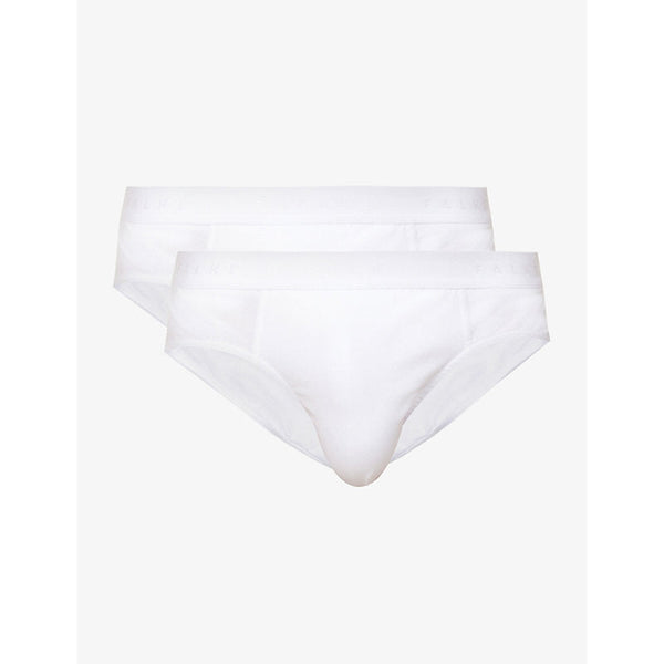 Mens Falke Tonal waistband pack of two stretch-cotton briefs