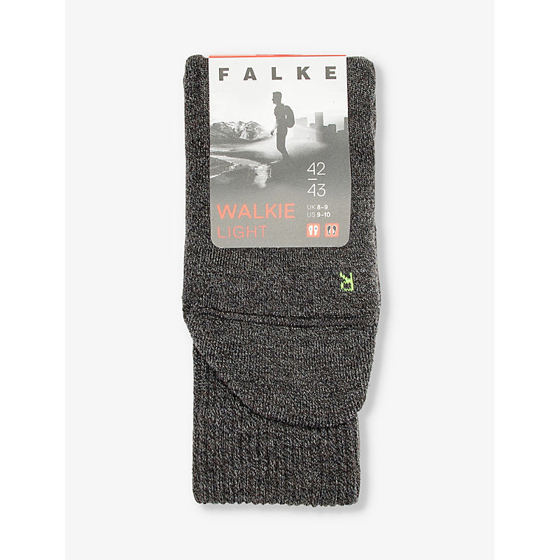 Mens Falke Walkie Light logo-print wool-blend knitted socks