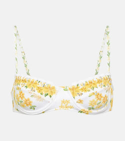 Farm Rio Azaleia floral printed bikini top