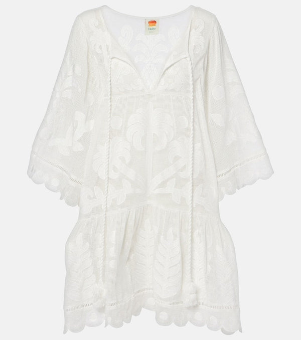 Farm Rio Palm Tree cotton beach cover-up