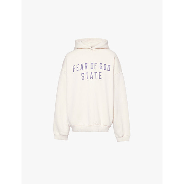 Womens Fear Of God Essentials Fleece two-slip-pockets cotton-blend hoody