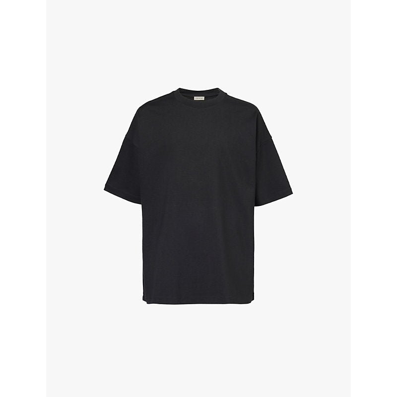 Mens Fear Of God Logo-print relaxed-fit stretch-woven T-shirt