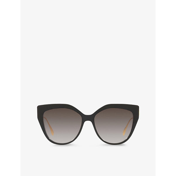 Fendi FE40011U cat-eye acetate and metal sunglasses | LYBSTORE