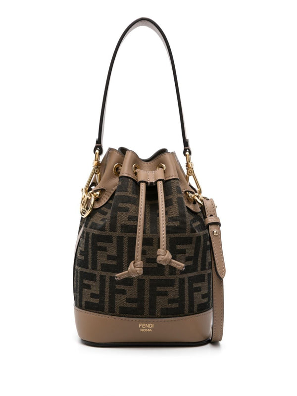 Fendi Mon Tresor Mini Leather Bucket Bag