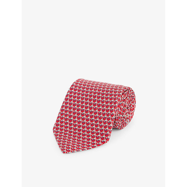 Ferragamo Animal-print silk tie | LYBSTORE