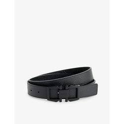 Mens Ferragamo Engraved leather belt