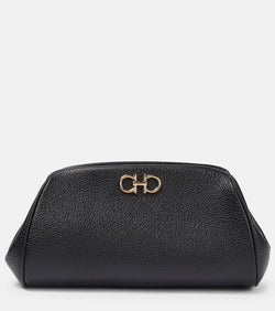 Ferragamo Gancini Mini leather clutch