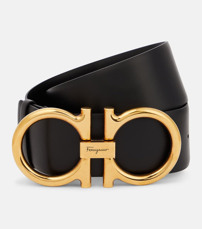 Ferragamo Gancini high-waist leather belt