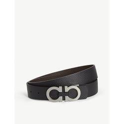 Mens Ferragamo Gancini reversible leather belt