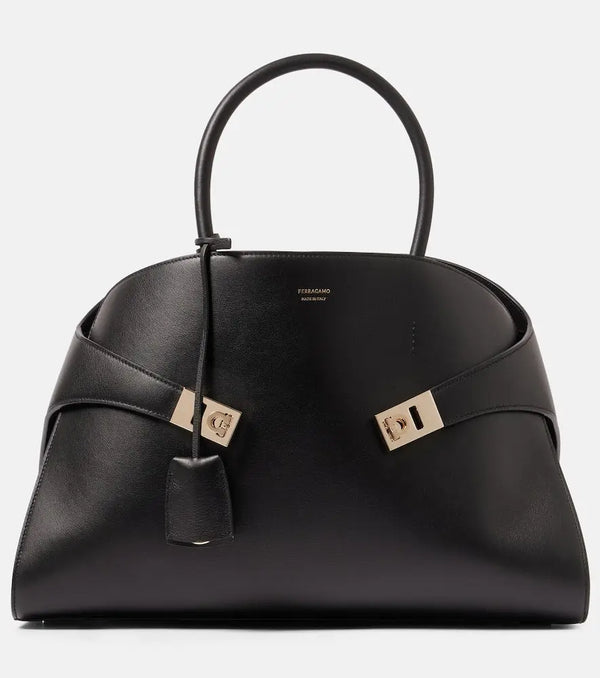 Ferragamo Hug Medium leather tote bag | LYBSTORE