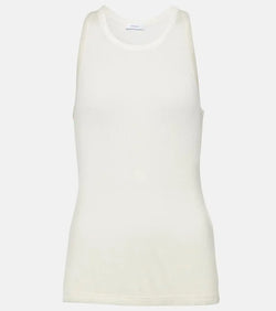 Ferragamo Silk and cupro jersey tank top