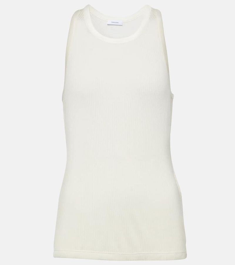 Ferragamo Silk and cupro jersey tank top