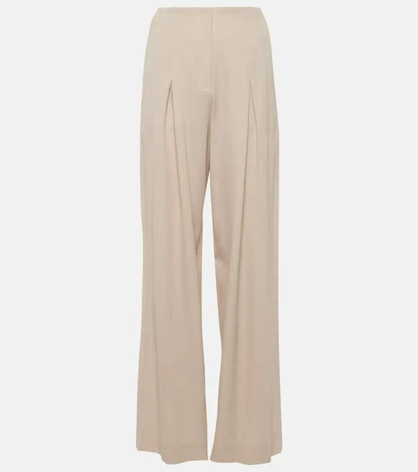 Fforme Faye high-rise wool wide-leg pants | LYBSTORE