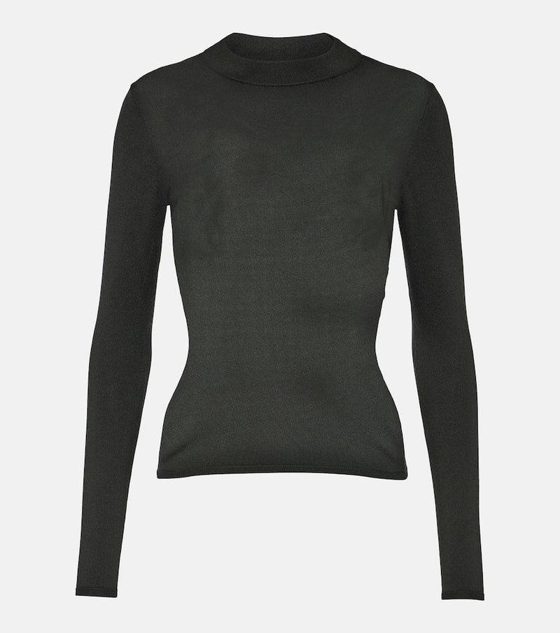 Fforme Freya knitted silk-blend shirt