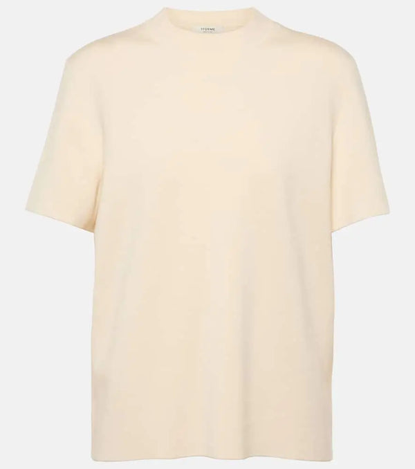 Fforme Karly wool and cotton-blend T-shirt | LYBSTORE