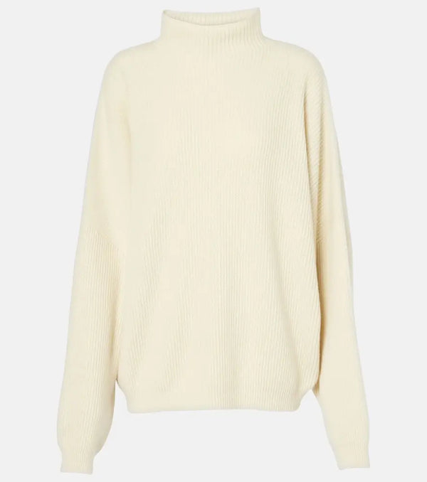 Fforme Kimm cashmere-blend mock neck sweater | LYBSTORE