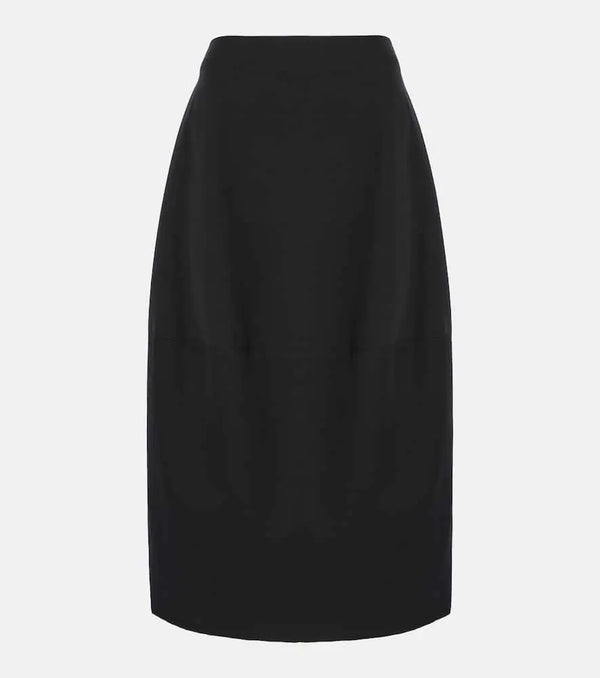 Fforme Skye cotton and wool midi skirt