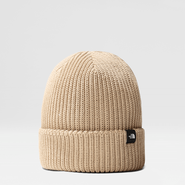 The North Face Fisherman Beanie Khaki Stone One Size male | LYBSTORE