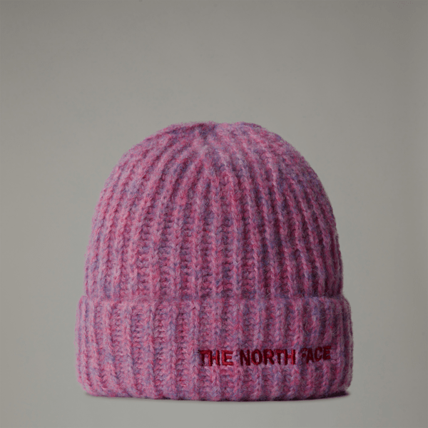 The North Face Fohair Cabin Beanie Midnight Mauve-dragonfruit-beetroot One Size male | LYBSTORE