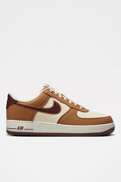 Nike Air Force 1 ‘07 LV8 Lt British Tan Burgundy Crush Sneakers