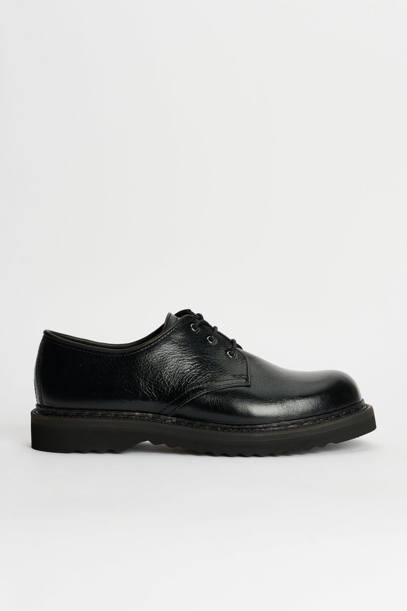 Our Legacy Trampler Shoes Cracked Patent Leather Black