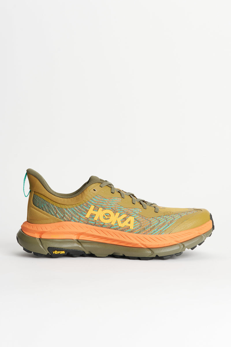 HOKA ONE ONE M Mafate Speed 4 Antique Olive Squash Sneakers