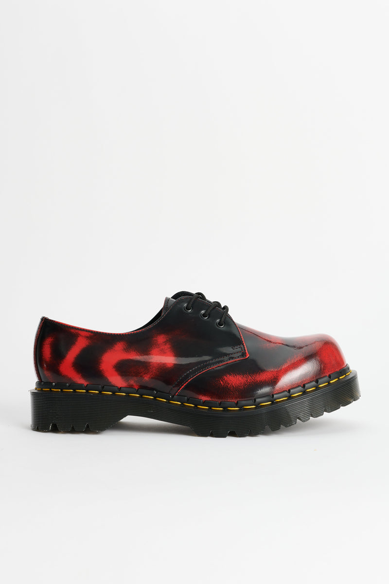 Dr Martens 1461 Rub Off Lux Black / Dms Red