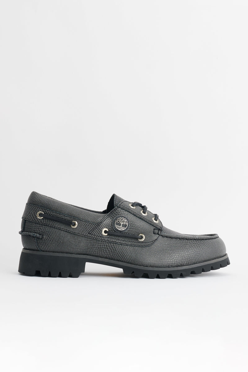 Timberland Vibram Boat Shoe Black Leather