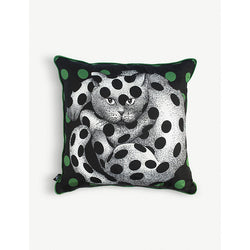 Fornasetti High Fidelity silk cushion 45cm x 45 cm