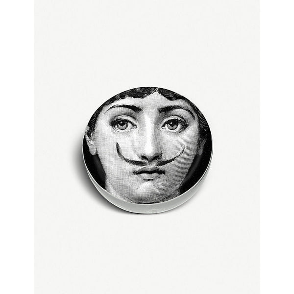 Fornasetti Round ceramic moustache ashtray 12cm | LYBSTORE