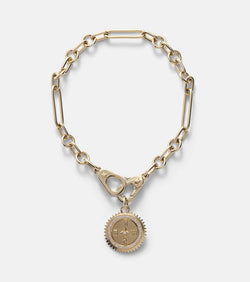 FoundRae Internal Compass 18kt gold bracelet with diamonds