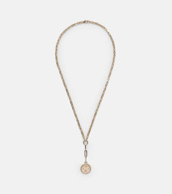 FoundRae Refined Clip 18kt gold chain necklace with diamonds