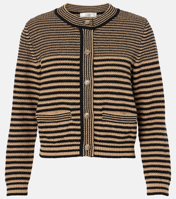 Frame Compact Stripe cotton cardigan