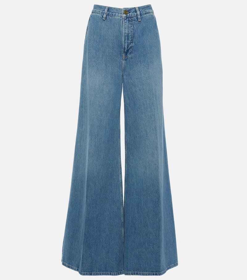 Frame Extra Wide Leg high-rise jeans