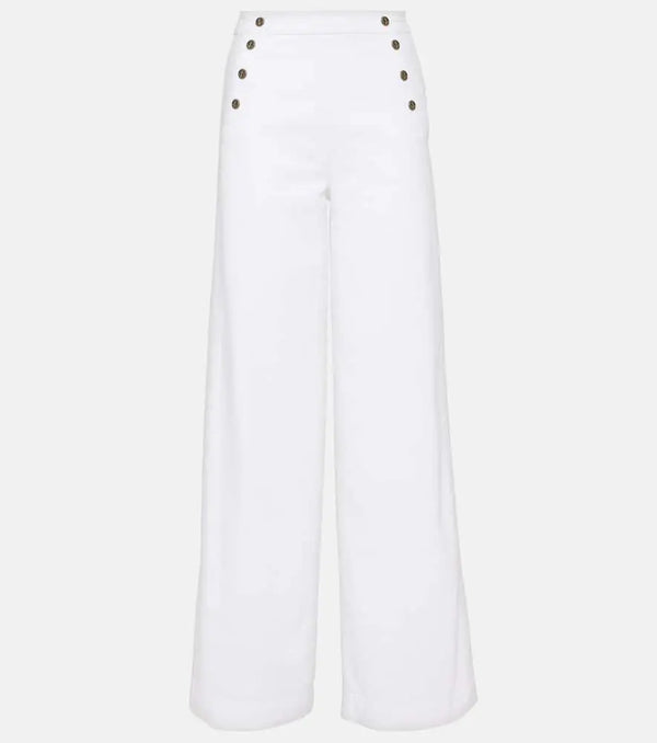 Frame High-rise wide-leg pants