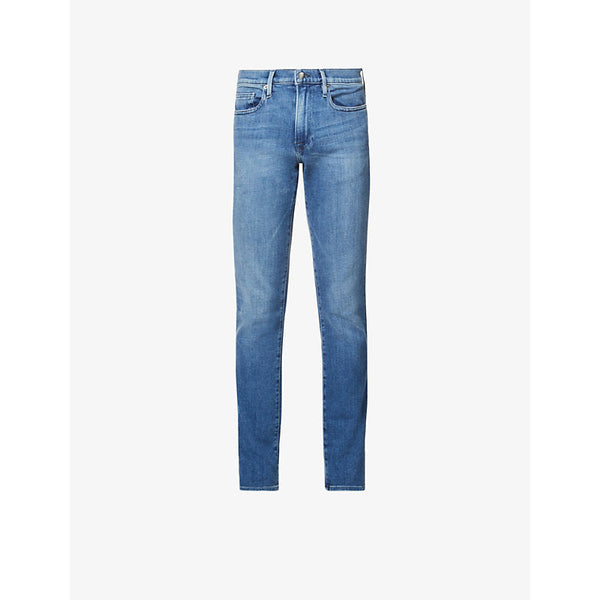 Frame L'Homme slim-fit slim-leg cotton-blend denim jeans