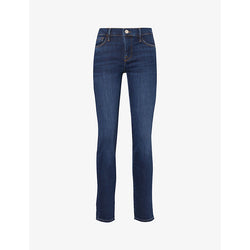 Frame Le Garcon straight-leg mid-rise stretch-denim jeans