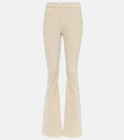 Frame Le High Flare Velveteen velvet flared jeans