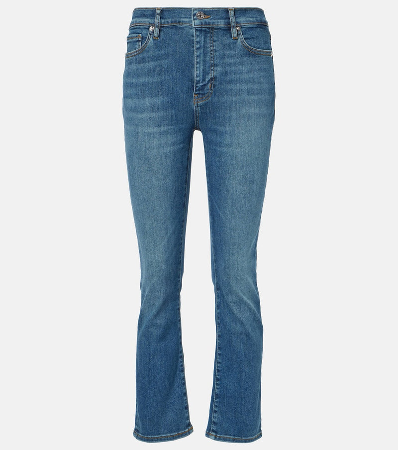 Frame Le High Straight cropped straight jeans