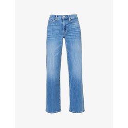 Frame Le Palazzo wide-leg slim-fit stretch-denim jeans