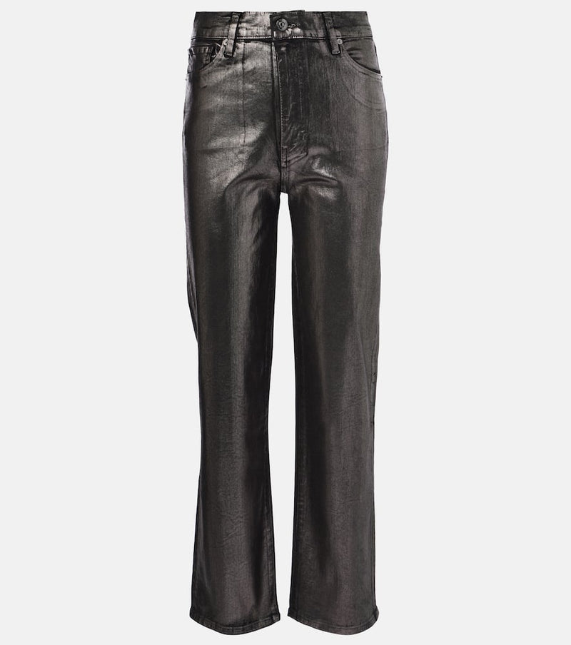 Frame Le Sleek high-rise straight jeans