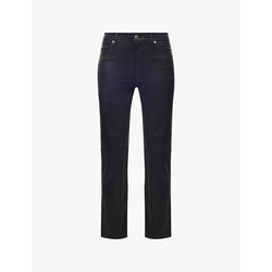 Frame Le Sleek straight-leg stretch-denim jeans