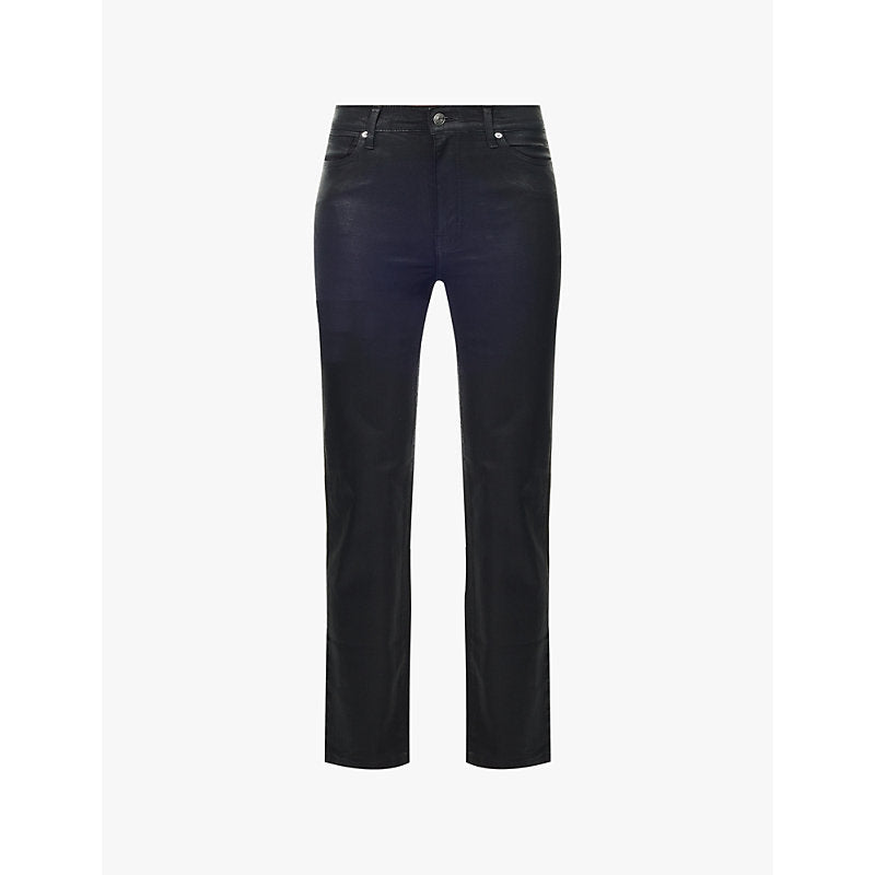 Frame Le Sleek straight-leg stretch-denim jeans